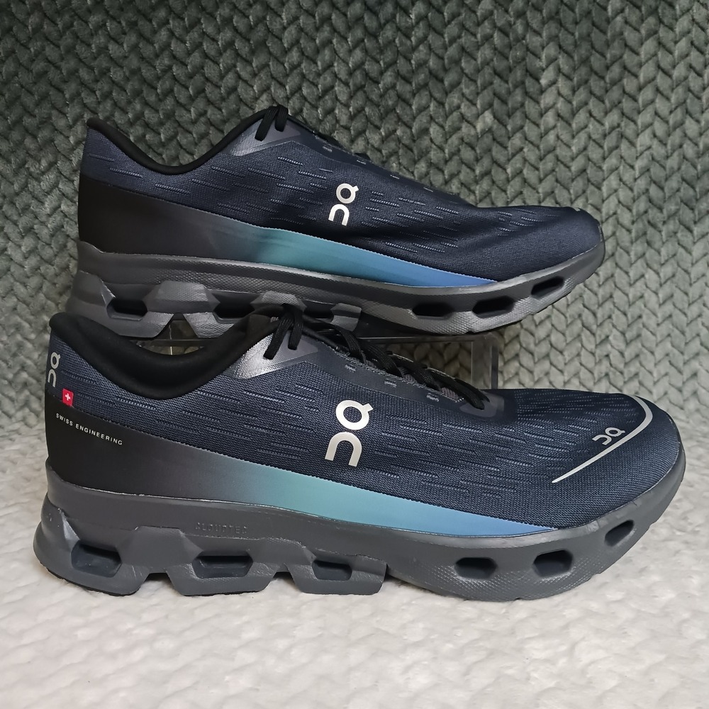 On Cloudspark Black Blueberry Men's Walking Running Sneakers Shoes Size 14